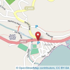 Map: Station Hotel car park, Avoch