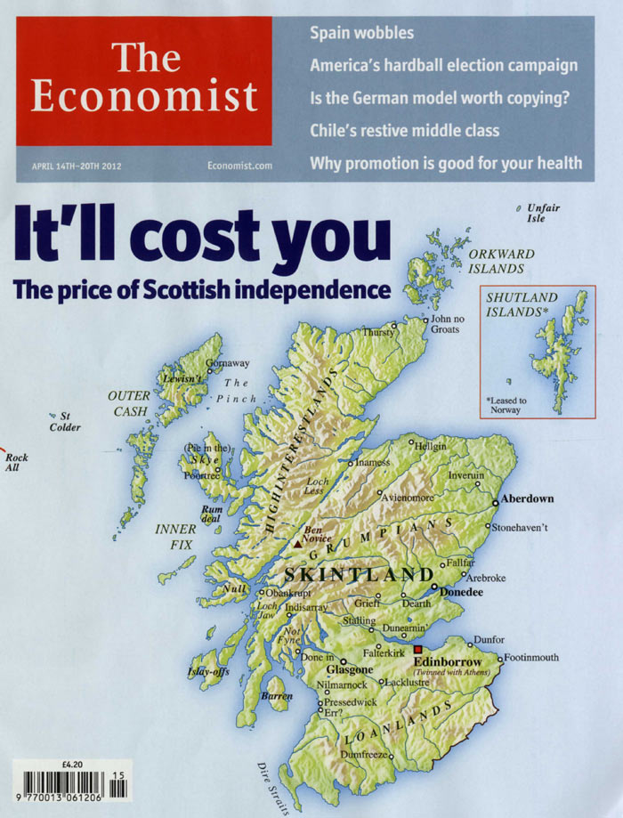 The Economist's Skintland Cover
