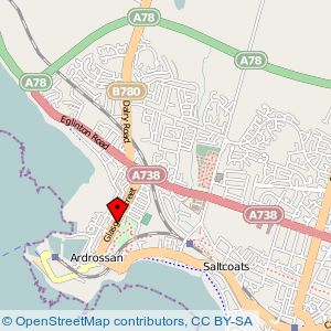 Map: Civic Centre, Ardrossan