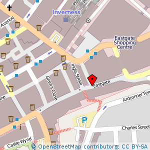 Map: Eastgate, Inverness