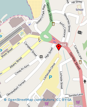 Map: Gibraltar Street, Oban