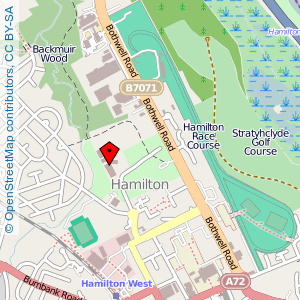 Map: Holy Cross High School, Hamilton