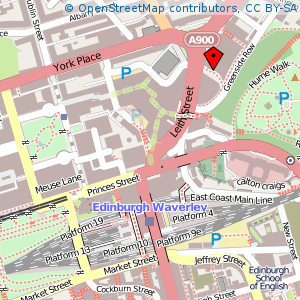 Map: Omni Centre, Edinburgh