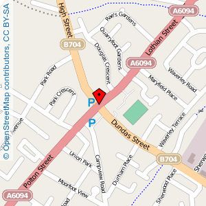 Map: Polton Street, Bonnyrigg