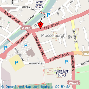 Map: St Andrews, Musselburgh