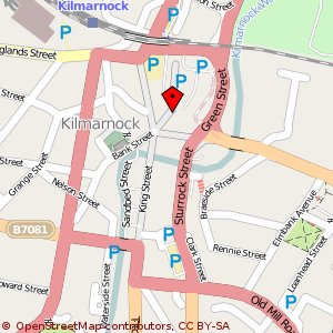 Map: The Cross, Kilmarnock