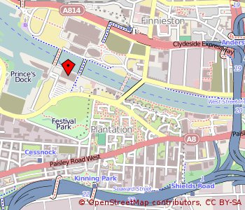 Map: BBC, Pacific Quay, Glasgow