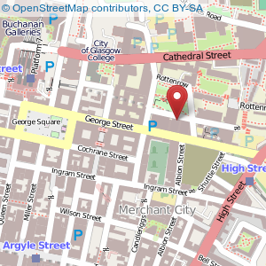 Map: Collins Building, Strathclyde University, Glasgow