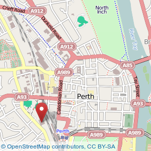 Map: Dewars Centre, Perth