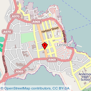 Map: Islesburgh Community Centre, Lerwick