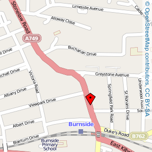 Map: Tesco Store, Burnside